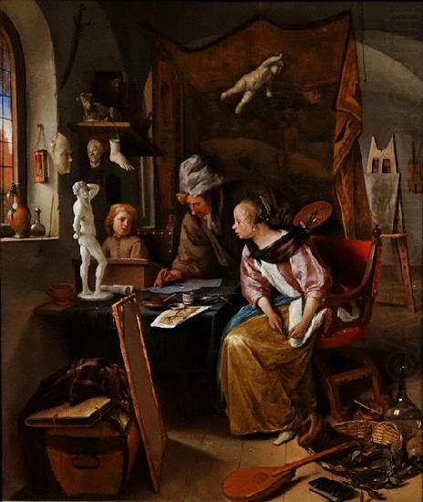 Jan Steen The Drawing Lesson oil painting picture
